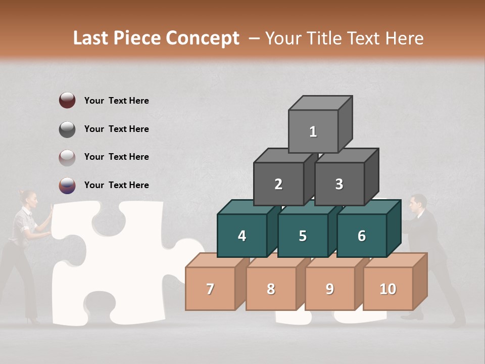 Teamwork Assemble White PowerPoint Template