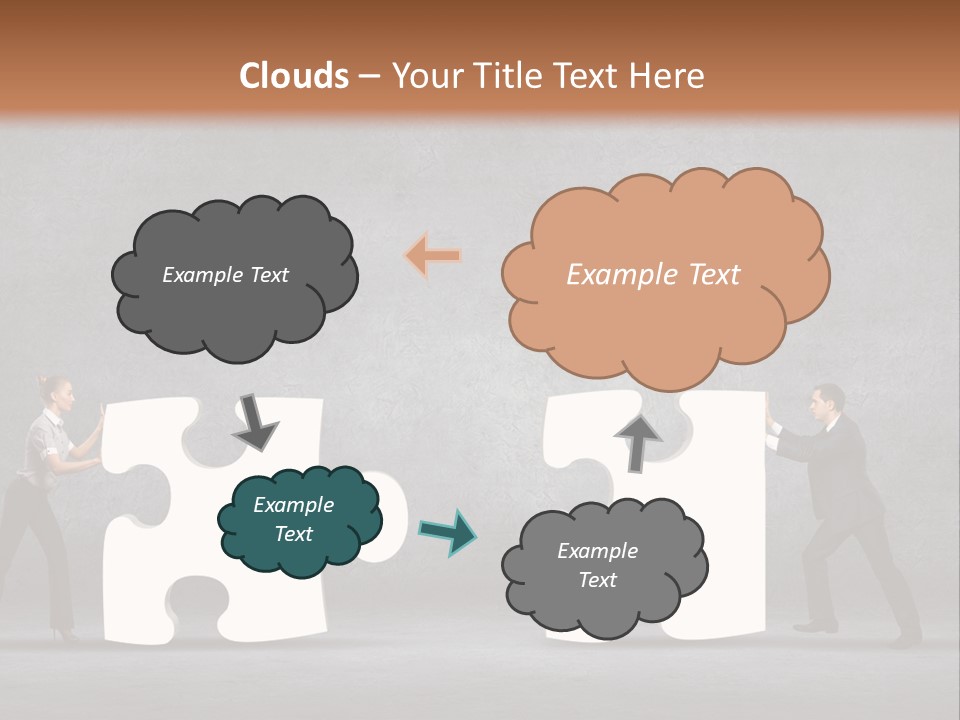 Teamwork Assemble White PowerPoint Template