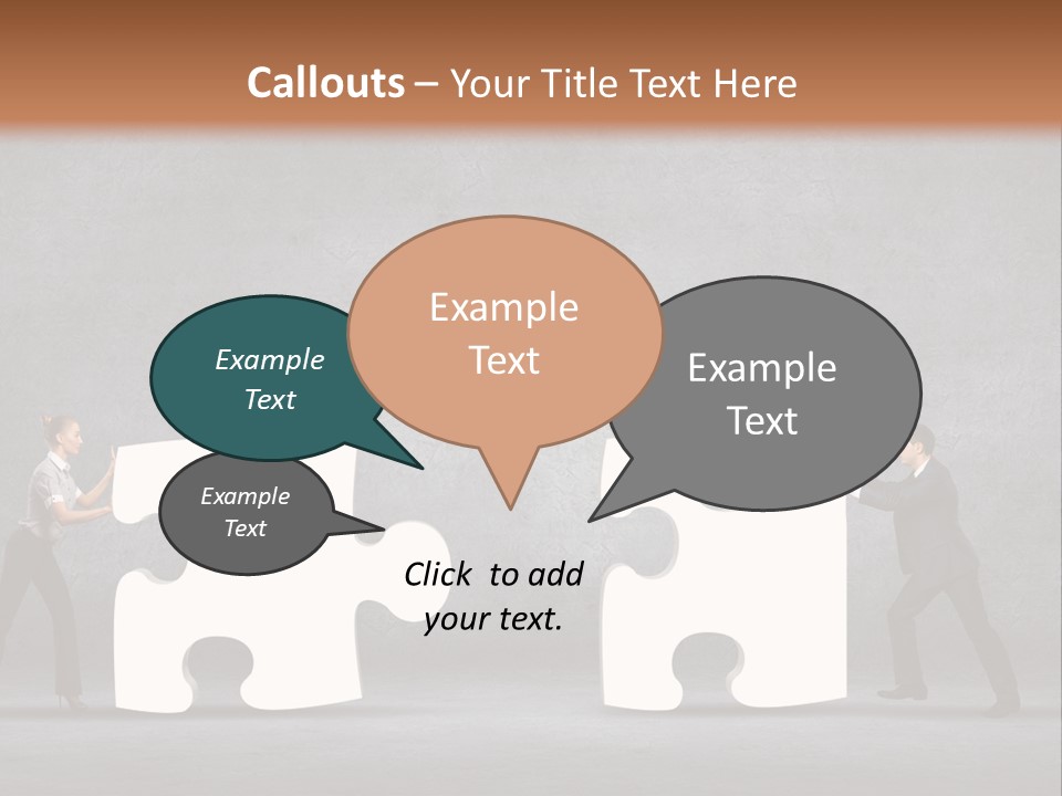 Teamwork Assemble White PowerPoint Template