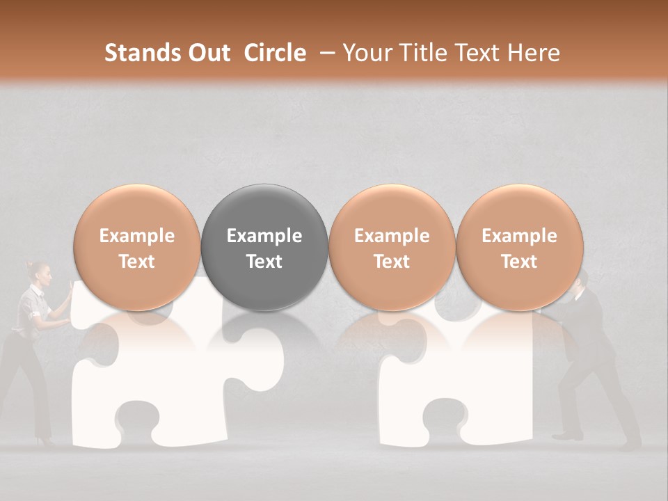 Teamwork Assemble White PowerPoint Template