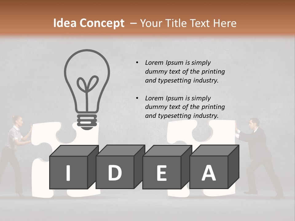 Teamwork Assemble White PowerPoint Template