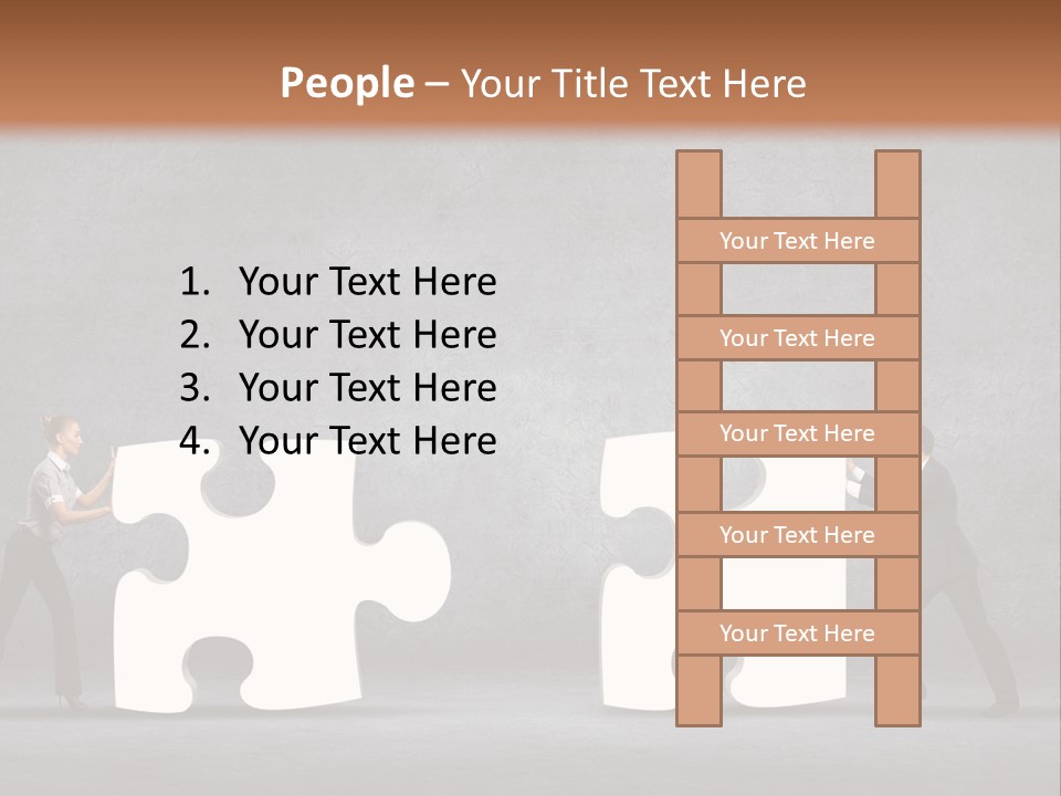 Teamwork Assemble White PowerPoint Template