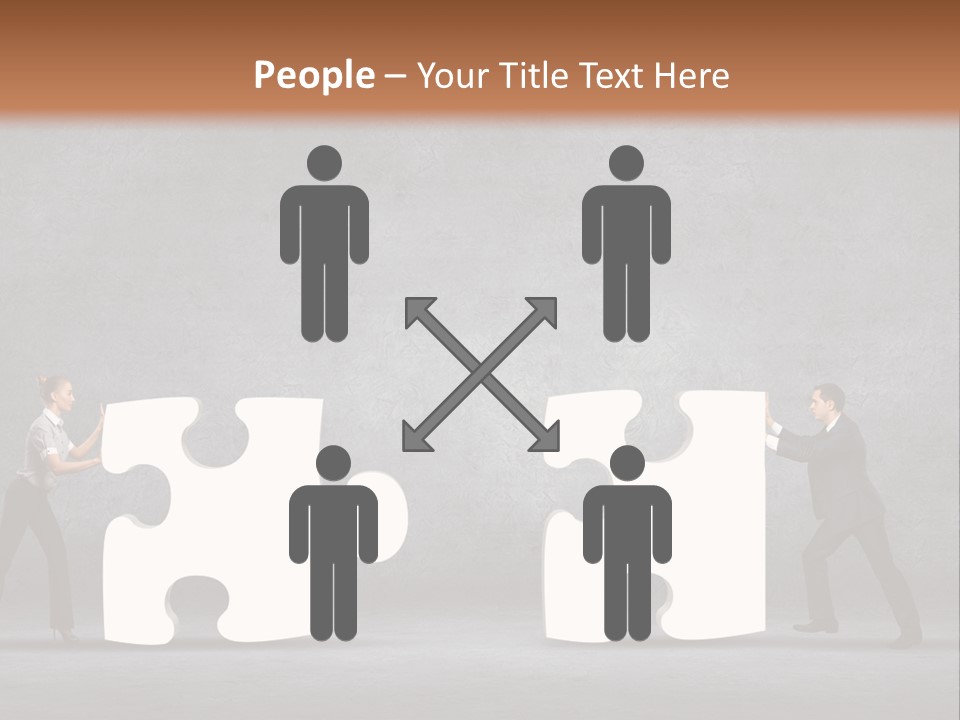 Teamwork Assemble White PowerPoint Template