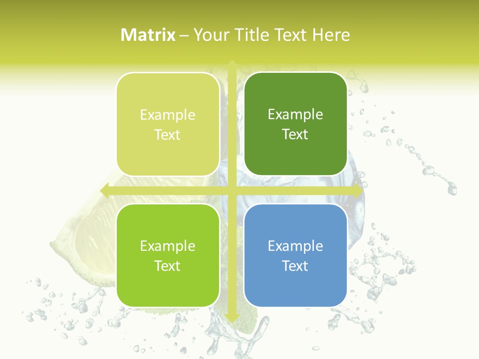 Leaf Refreshment Fruit PowerPoint Template