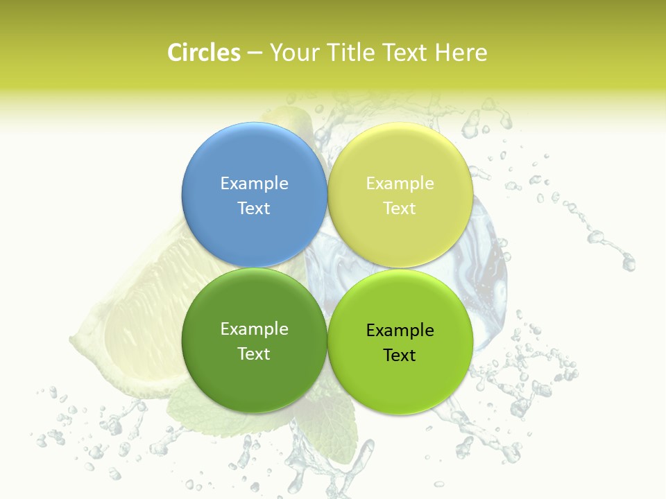 Leaf Refreshment Fruit PowerPoint Template