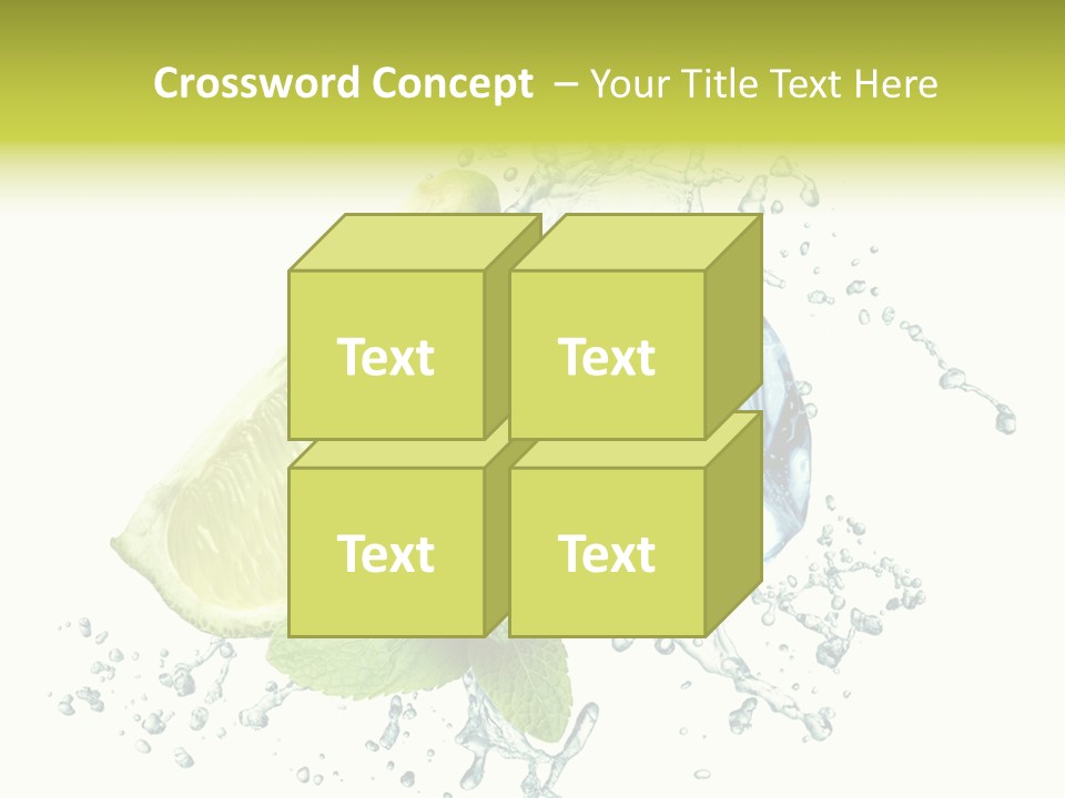 Leaf Refreshment Fruit PowerPoint Template