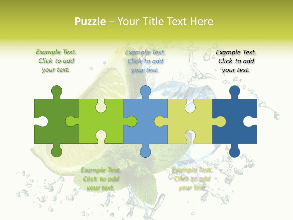 Leaf Refreshment Fruit PowerPoint Template