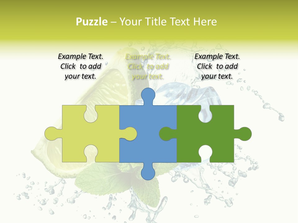 Leaf Refreshment Fruit PowerPoint Template