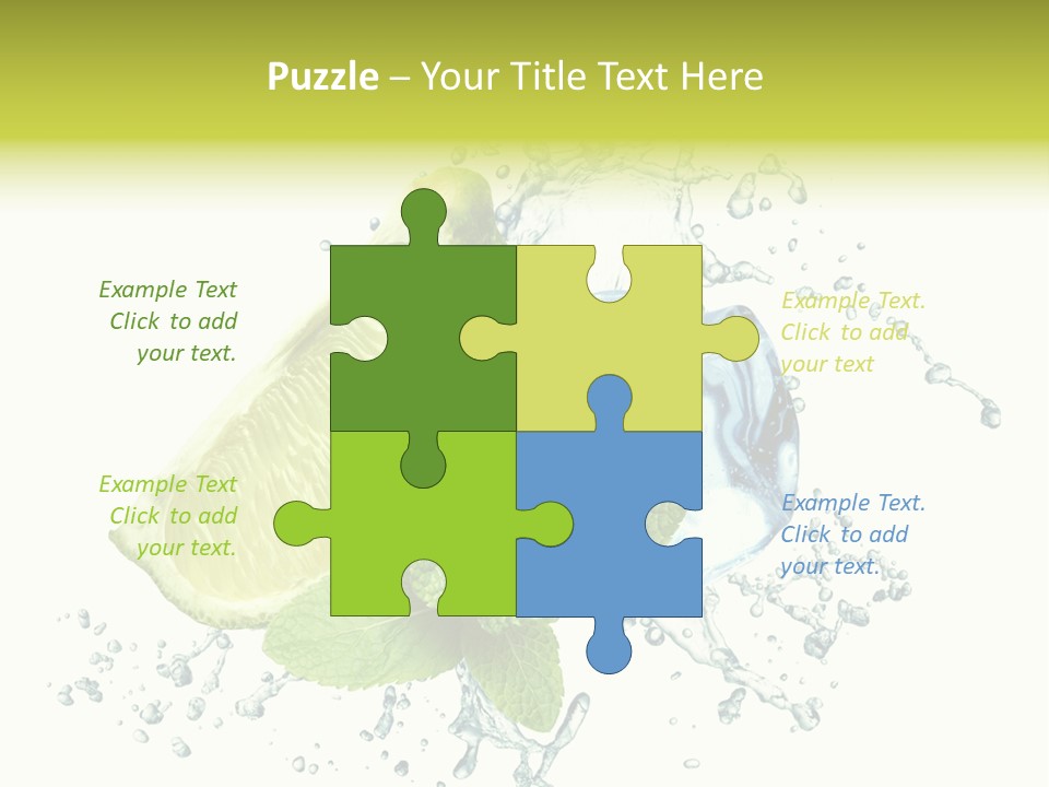 Leaf Refreshment Fruit PowerPoint Template