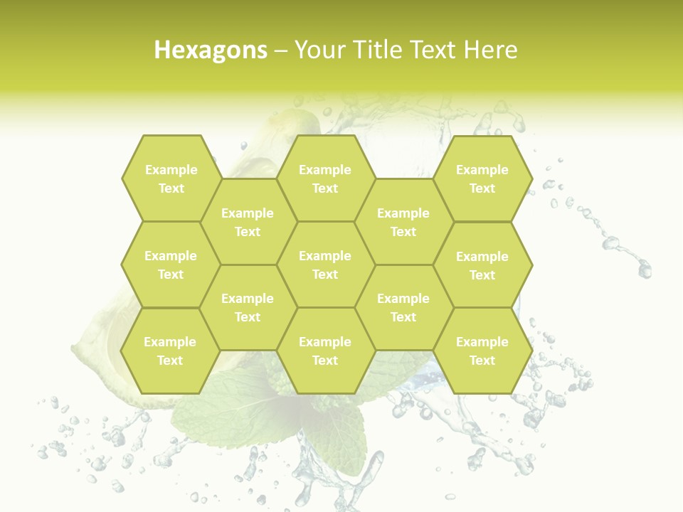 Leaf Refreshment Fruit PowerPoint Template