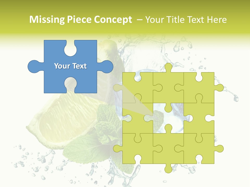 Leaf Refreshment Fruit PowerPoint Template