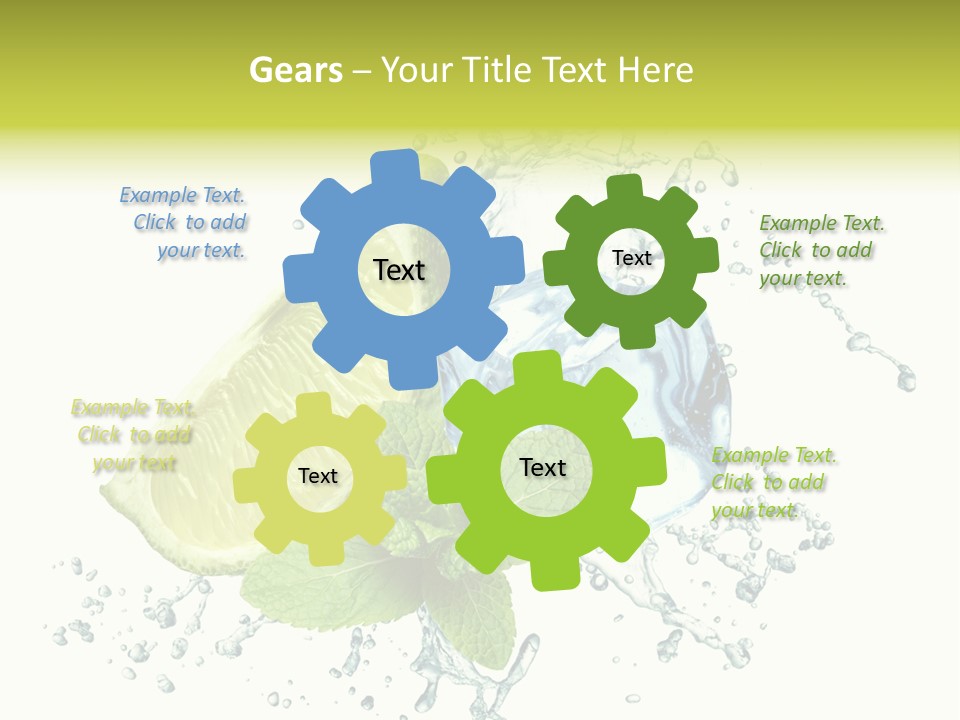 Leaf Refreshment Fruit PowerPoint Template
