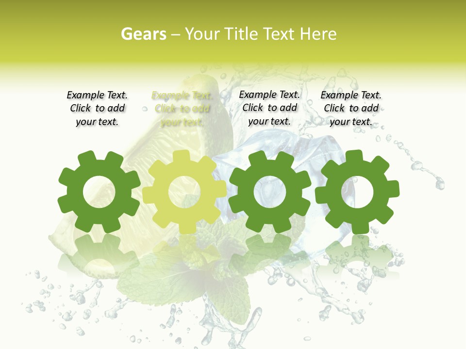 Leaf Refreshment Fruit PowerPoint Template