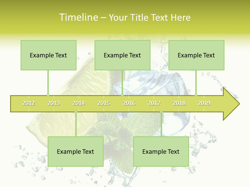 Leaf Refreshment Fruit PowerPoint Template