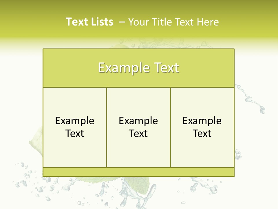 Leaf Refreshment Fruit PowerPoint Template