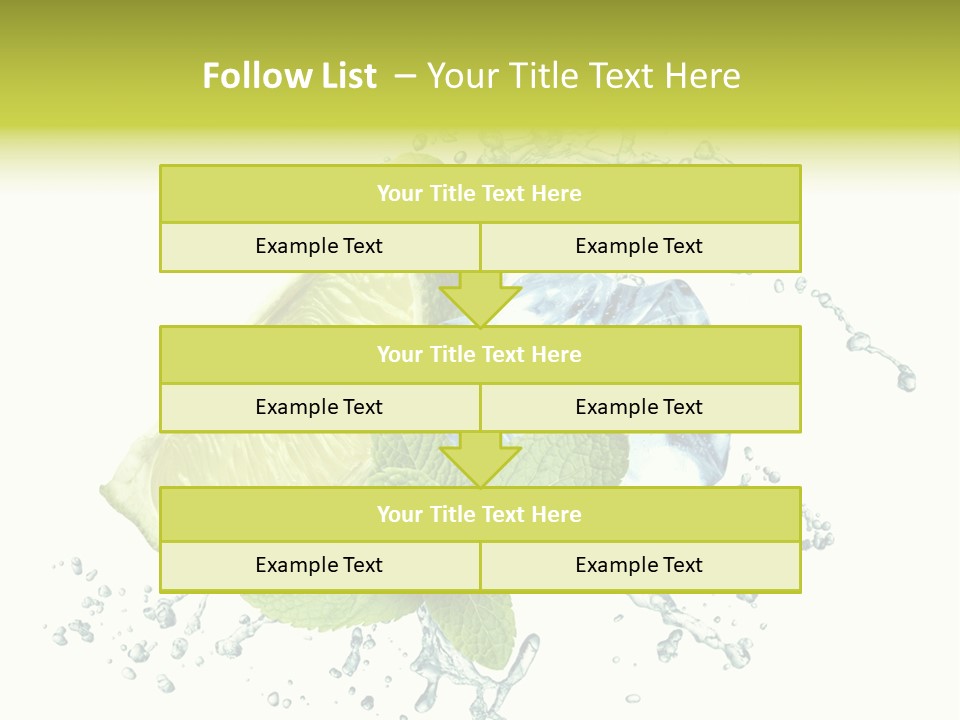 Leaf Refreshment Fruit PowerPoint Template