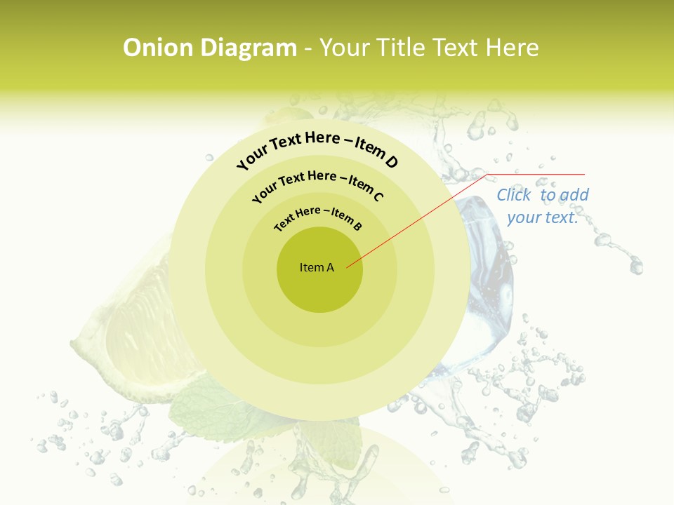 Leaf Refreshment Fruit PowerPoint Template