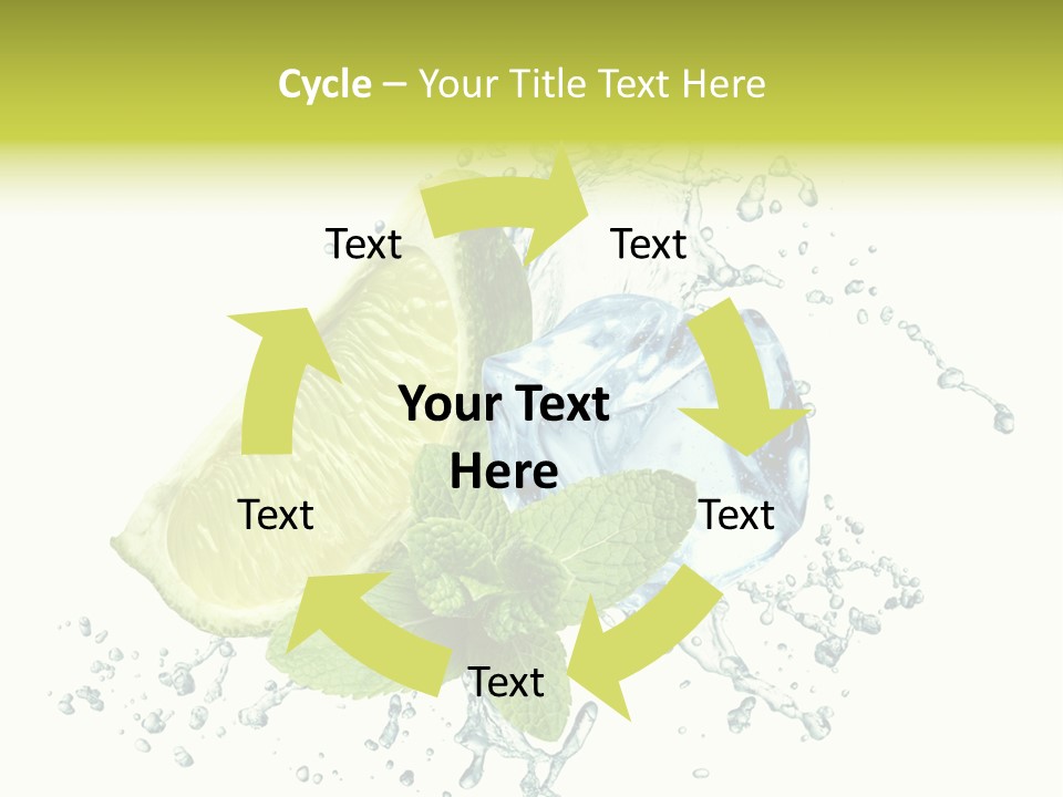 Leaf Refreshment Fruit PowerPoint Template