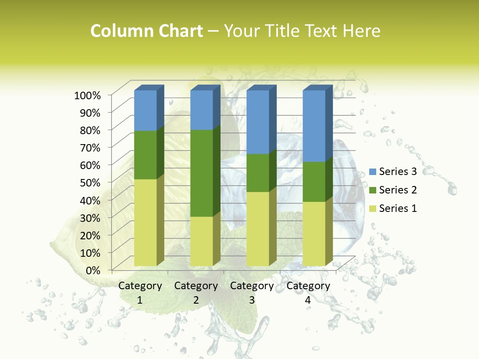 Leaf Refreshment Fruit PowerPoint Template