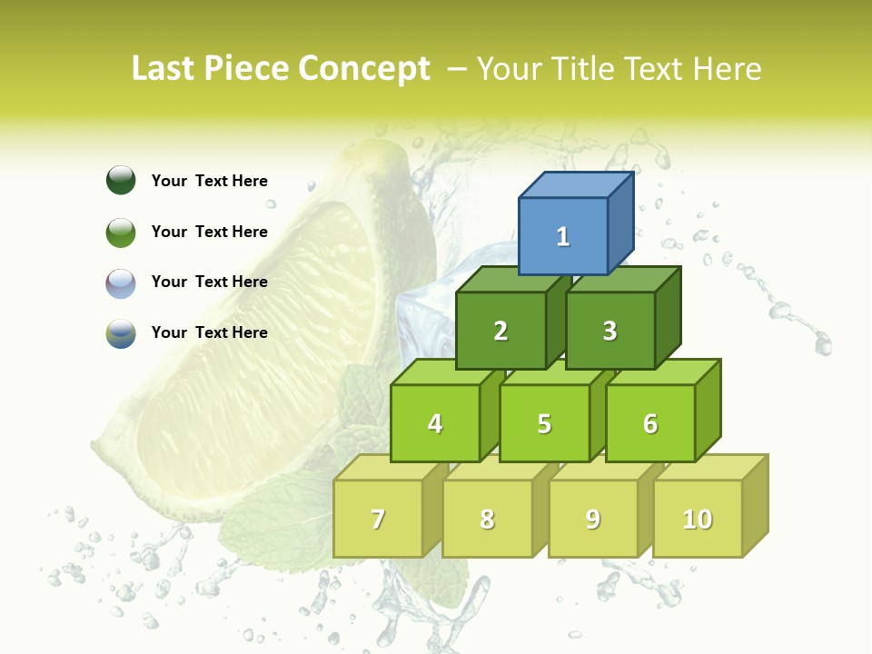 Leaf Refreshment Fruit PowerPoint Template