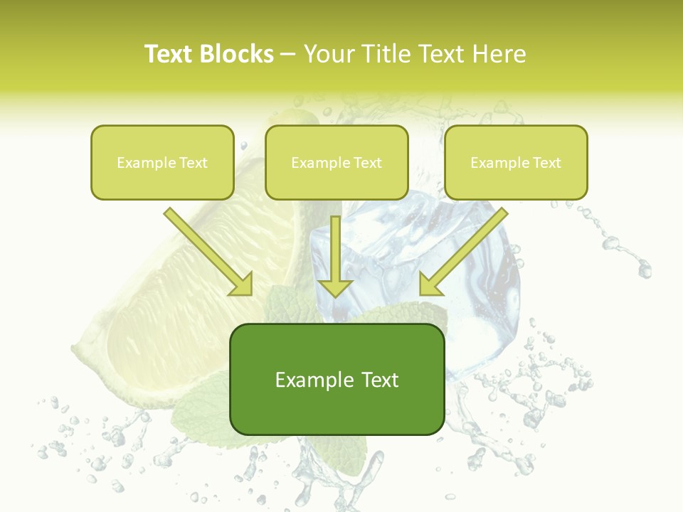 Leaf Refreshment Fruit PowerPoint Template