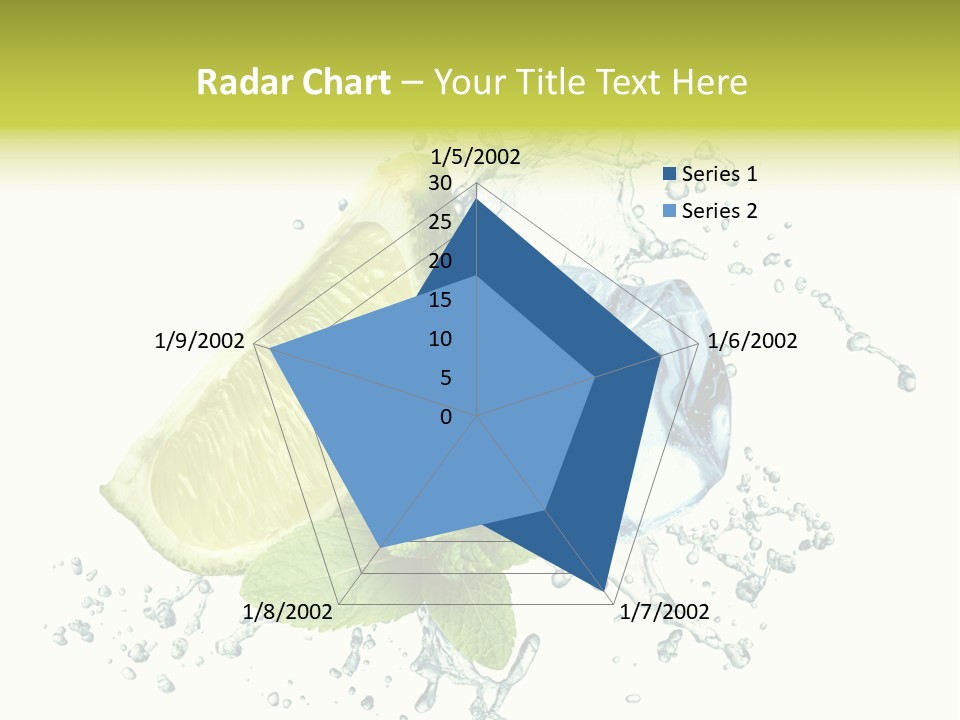 Leaf Refreshment Fruit PowerPoint Template