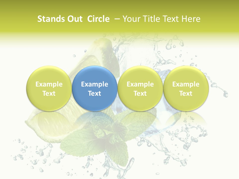 Leaf Refreshment Fruit PowerPoint Template