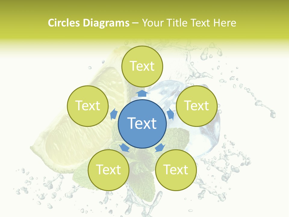 Leaf Refreshment Fruit PowerPoint Template