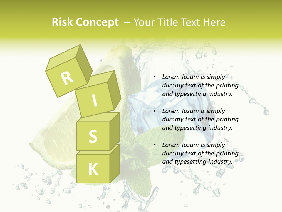 Leaf Refreshment Fruit PowerPoint Template