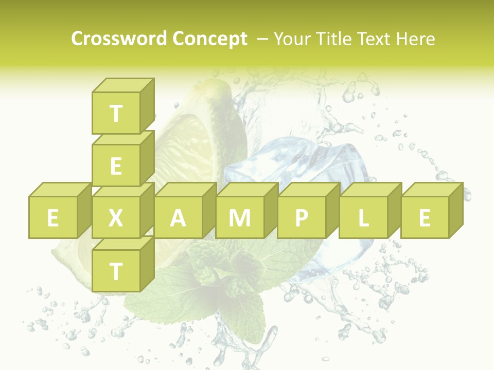 Leaf Refreshment Fruit PowerPoint Template