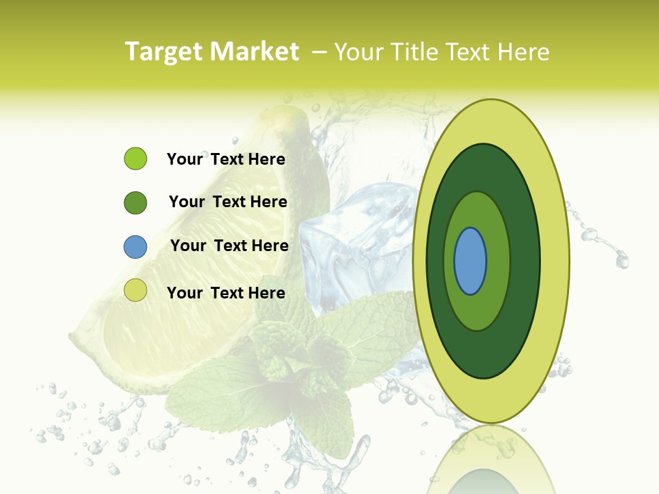 Leaf Refreshment Fruit PowerPoint Template
