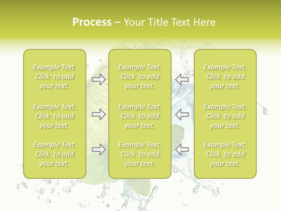 Leaf Refreshment Fruit PowerPoint Template