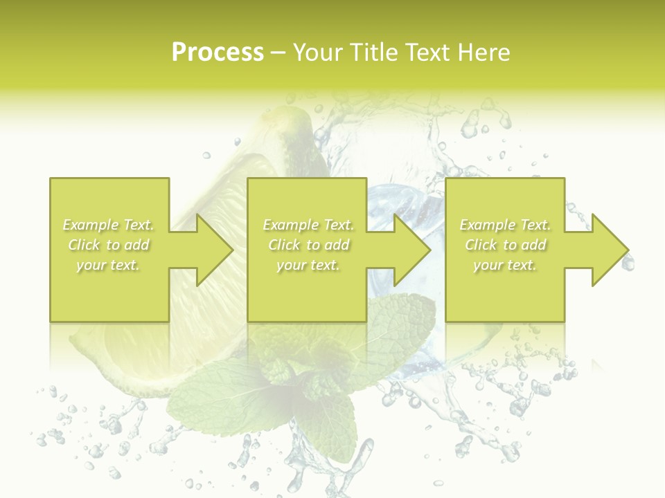 Leaf Refreshment Fruit PowerPoint Template