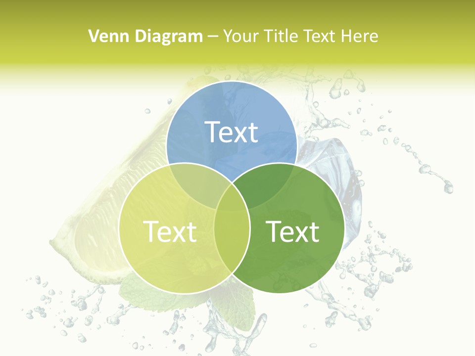 Leaf Refreshment Fruit PowerPoint Template