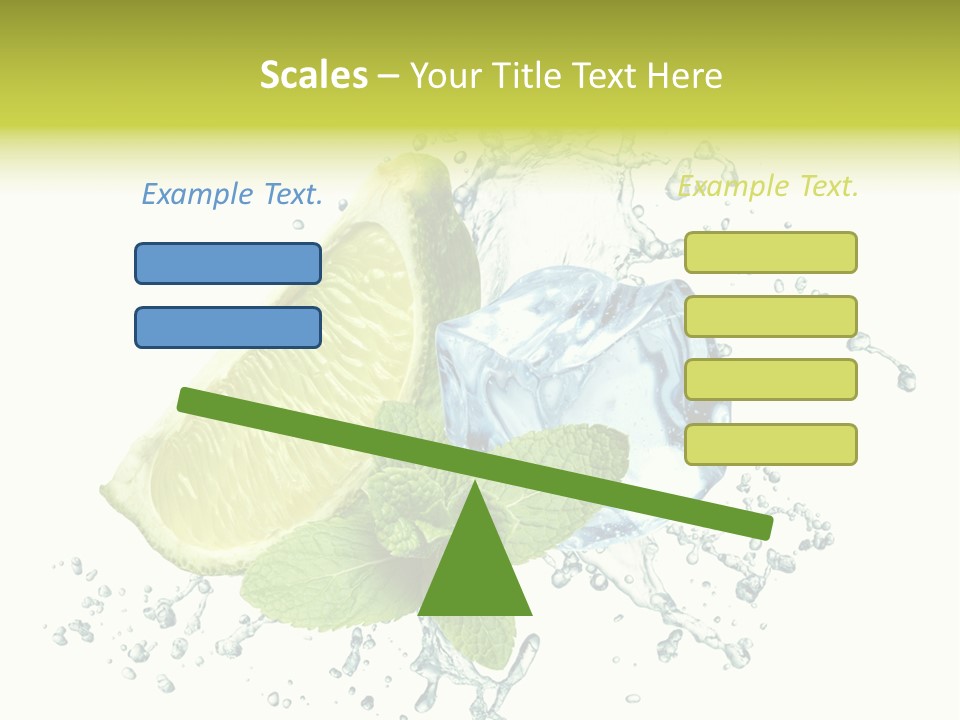 Leaf Refreshment Fruit PowerPoint Template
