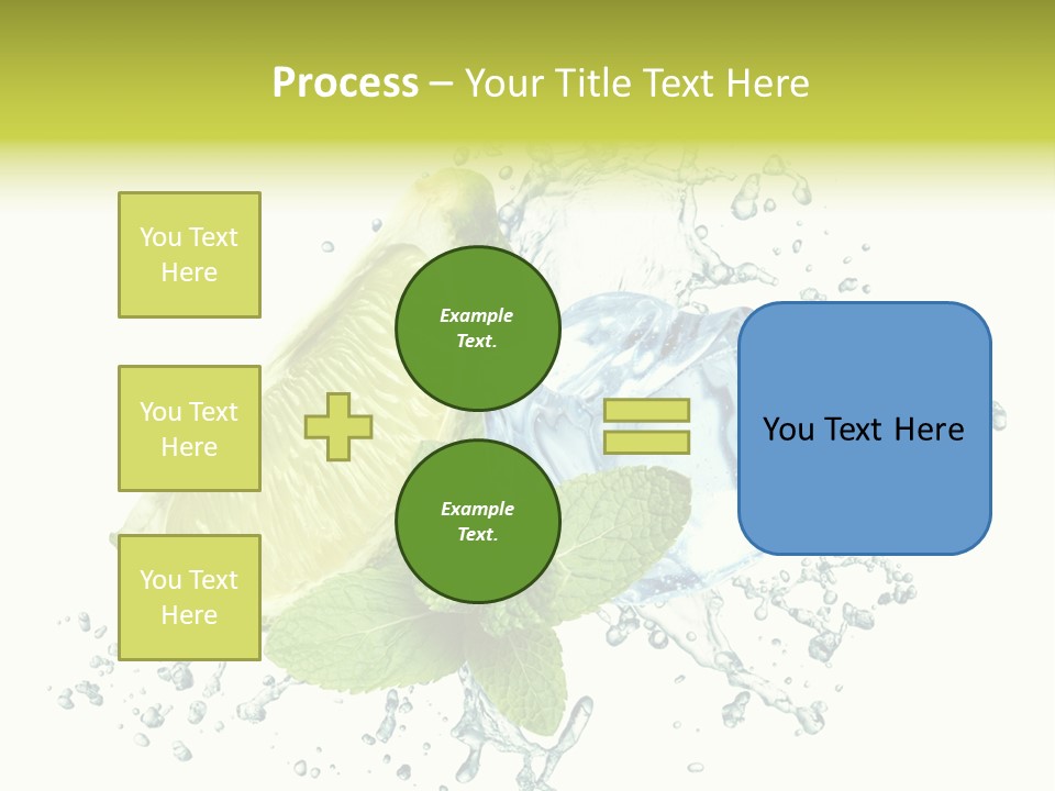 Leaf Refreshment Fruit PowerPoint Template