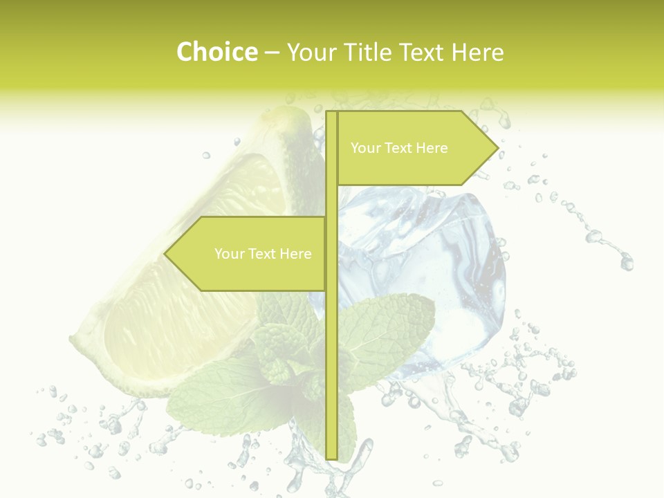 Leaf Refreshment Fruit PowerPoint Template