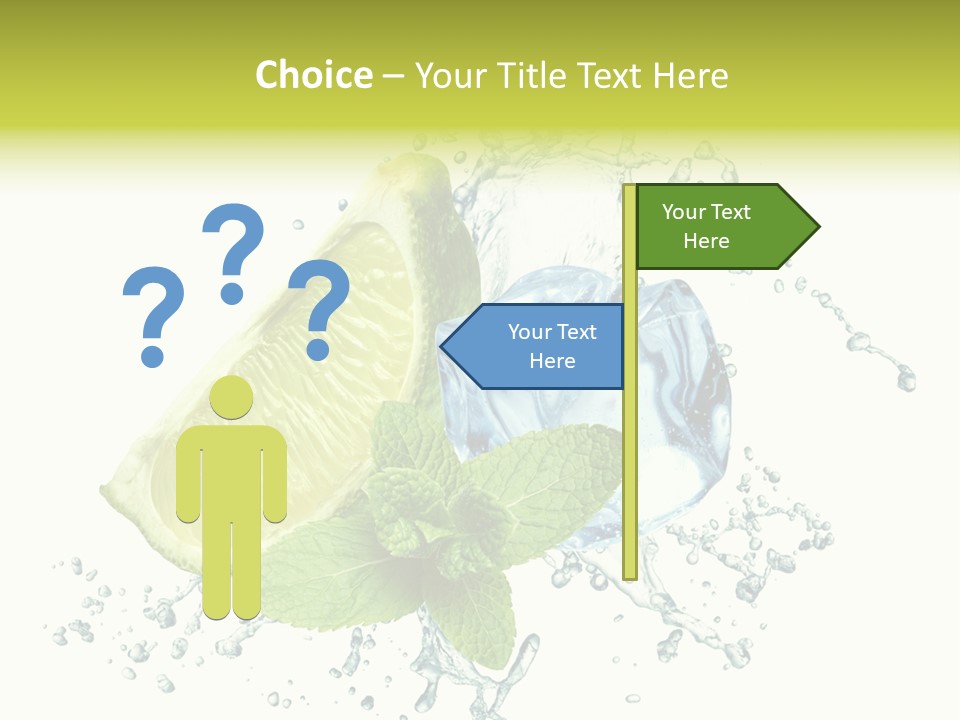 Leaf Refreshment Fruit PowerPoint Template