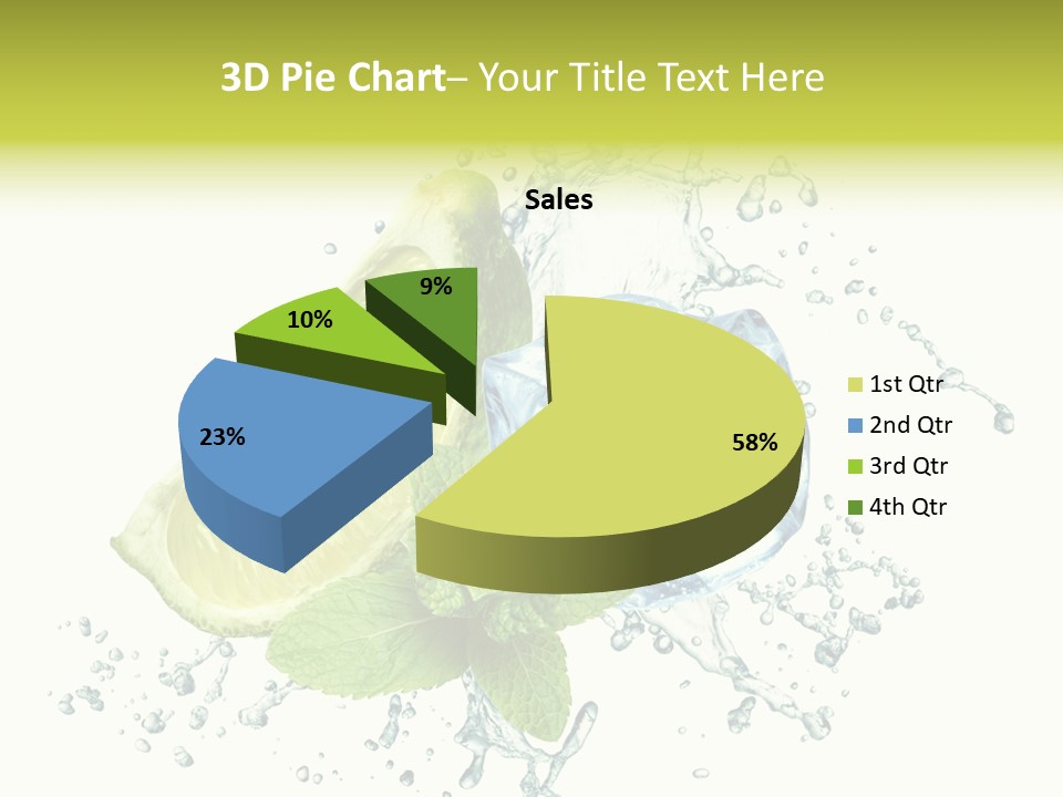 Leaf Refreshment Fruit PowerPoint Template
