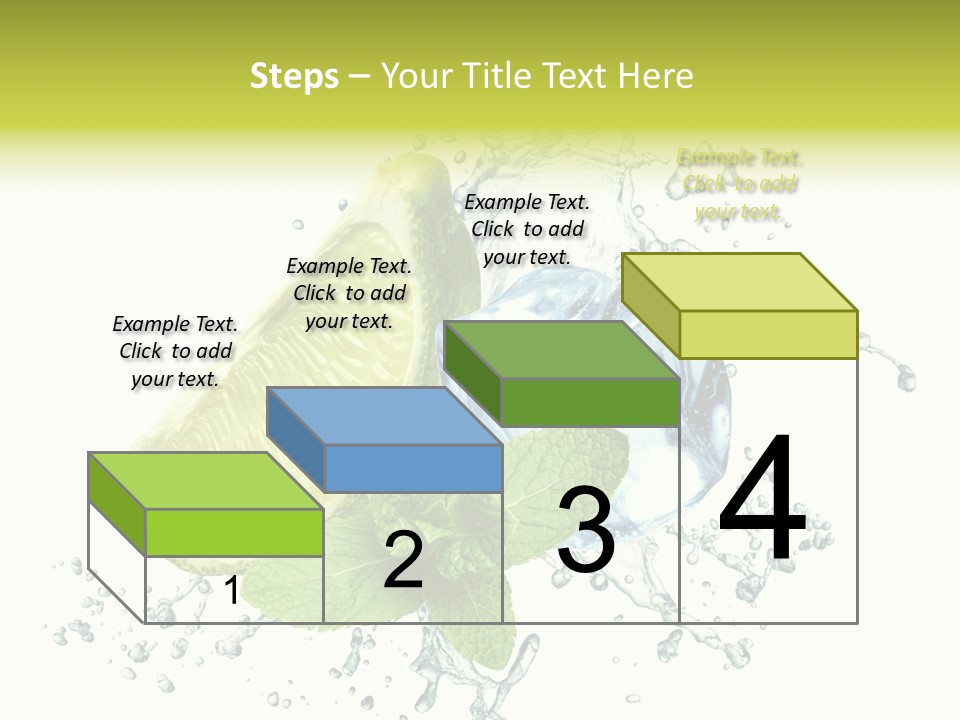 Leaf Refreshment Fruit PowerPoint Template