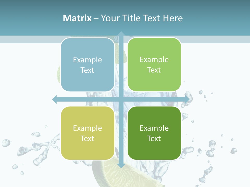 White Herb Cocktail PowerPoint Template