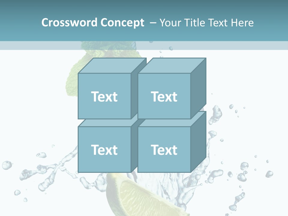 White Herb Cocktail PowerPoint Template