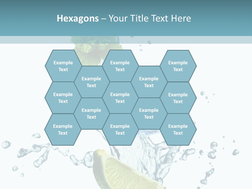 White Herb Cocktail PowerPoint Template