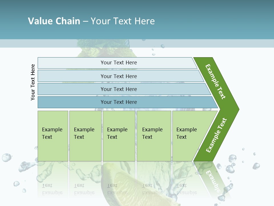 White Herb Cocktail PowerPoint Template