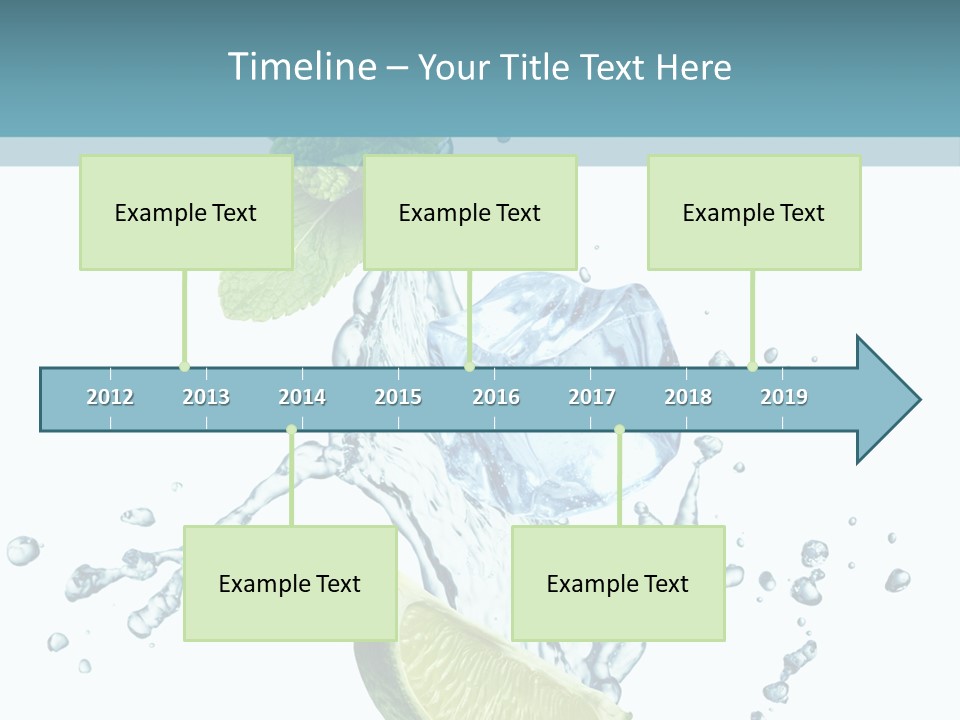 White Herb Cocktail PowerPoint Template