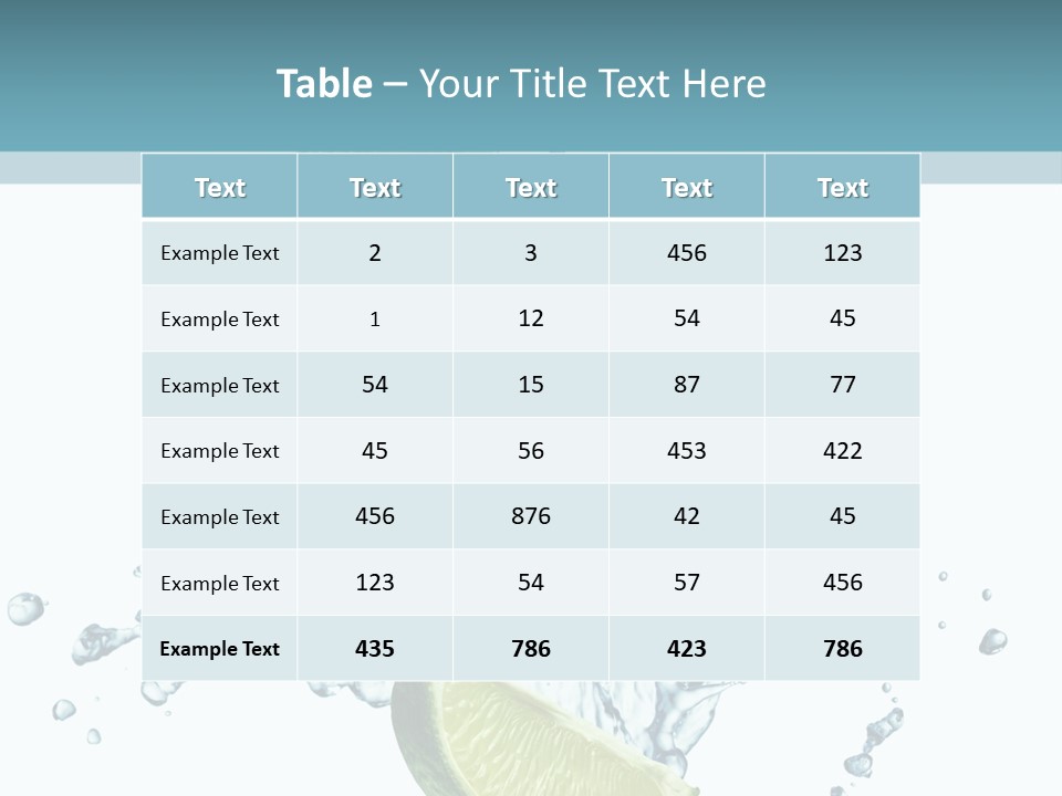 White Herb Cocktail PowerPoint Template