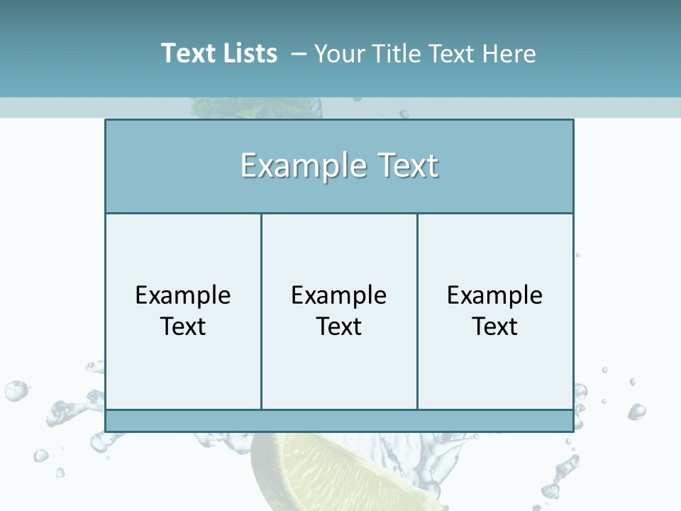 White Herb Cocktail PowerPoint Template