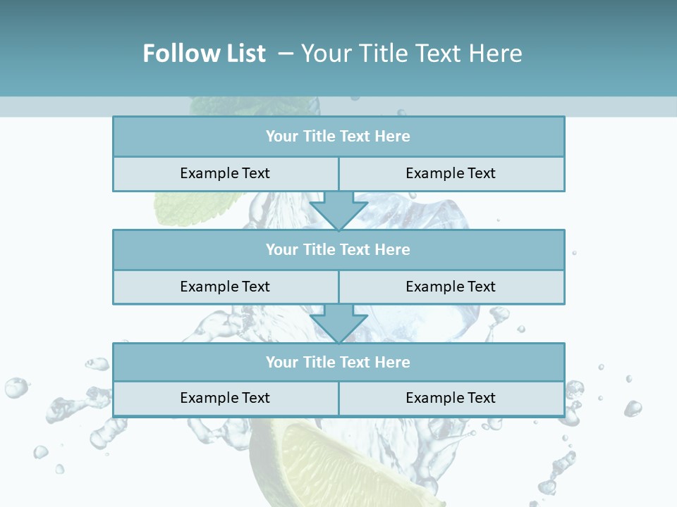 White Herb Cocktail PowerPoint Template