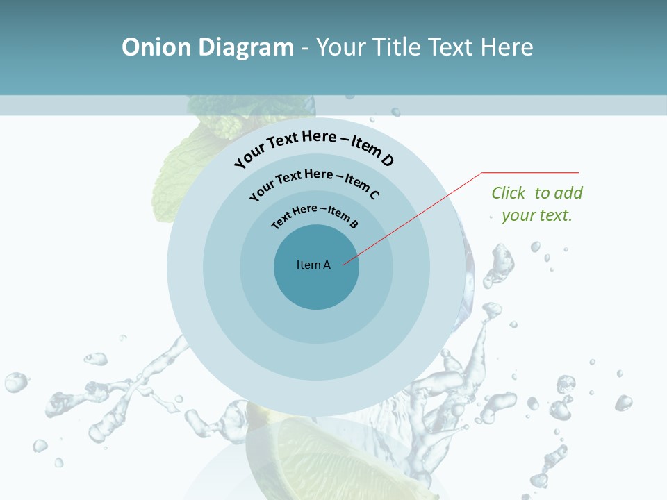 White Herb Cocktail PowerPoint Template