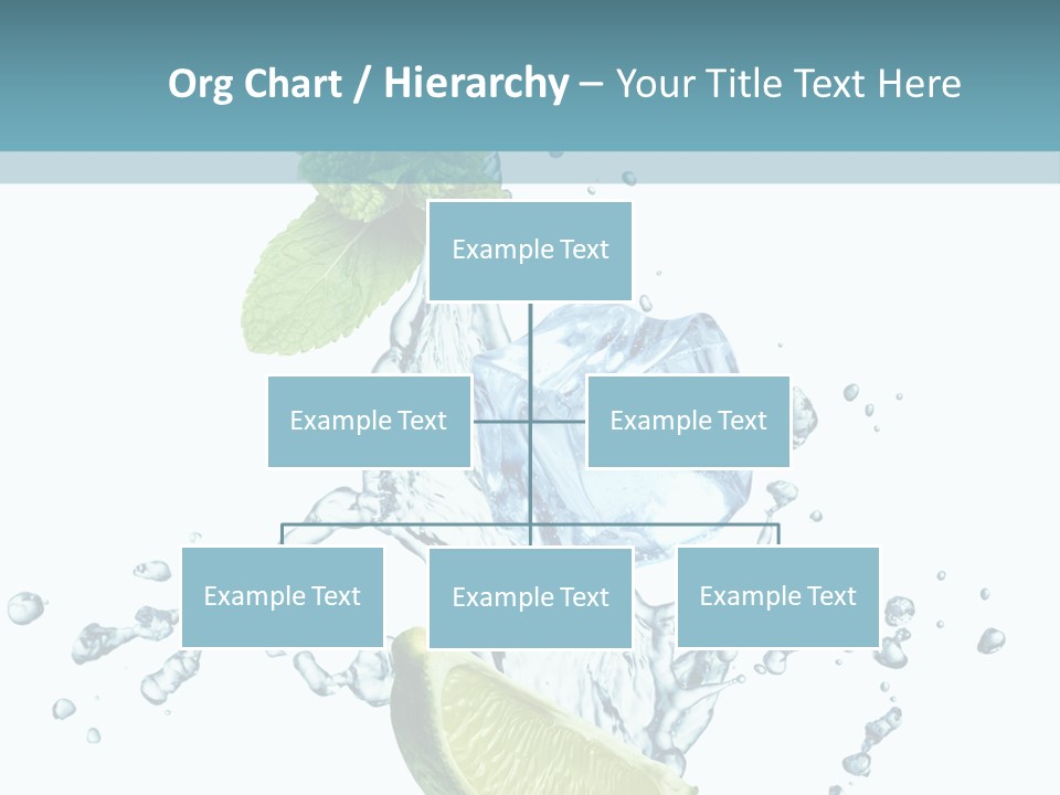 White Herb Cocktail PowerPoint Template